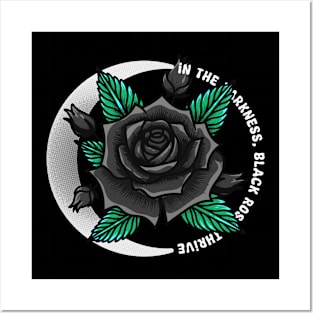 Black Roses Thrive Posters and Art